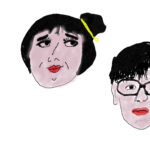 女性と男性の顔